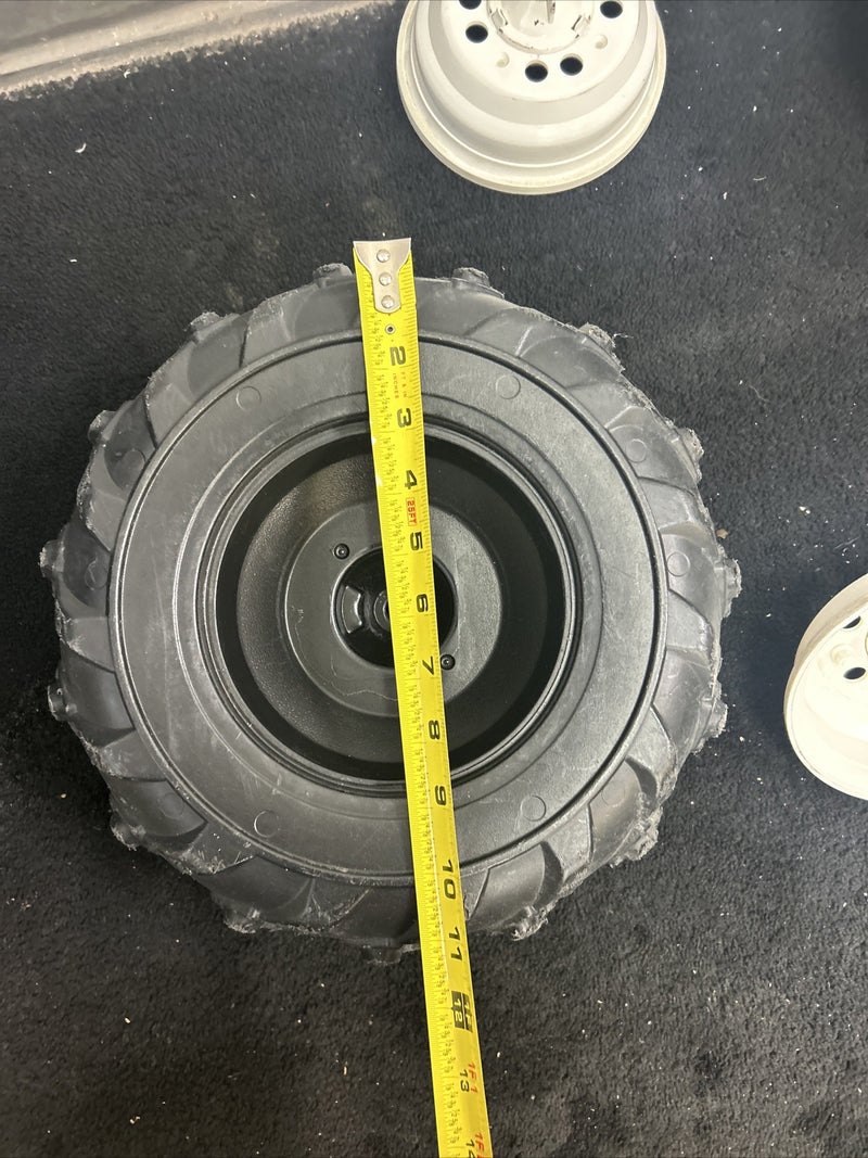 Pair of Front Rims, Wheels, and Hubcaps for Jeep Power Wheels Toy Car Magic Cars 7