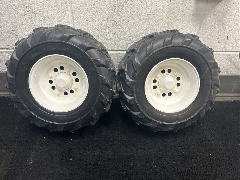 Pair of Front Rims, Wheels, and Hubcaps for Jeep Power Wheels Toy Car Magic Cars Variant 0