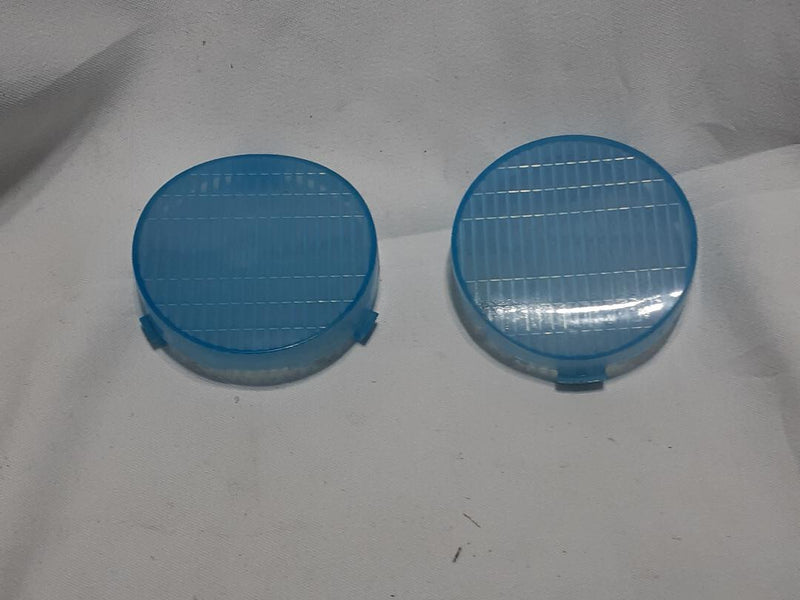 Set of Blue Headlight Lenses for Power Wheels Jeep Wrangler Front Grills Magic Cars Variant 0