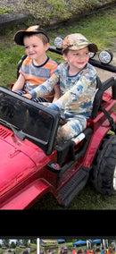 24 Volt 2 Seater 4x4 Electric Ride On Jeep Style Rubber Tires Fully Loaded Truck UTV ATV For Kids W/Magic Cars® Wireless Parental Control