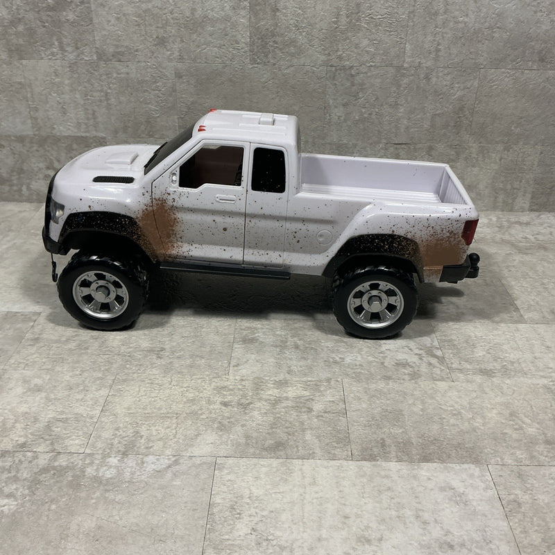 Kids 4x4 Off-Road Mud Truck with Working Winch and Sound Features, 13 in Long 6 in Tall Magic Cars 2