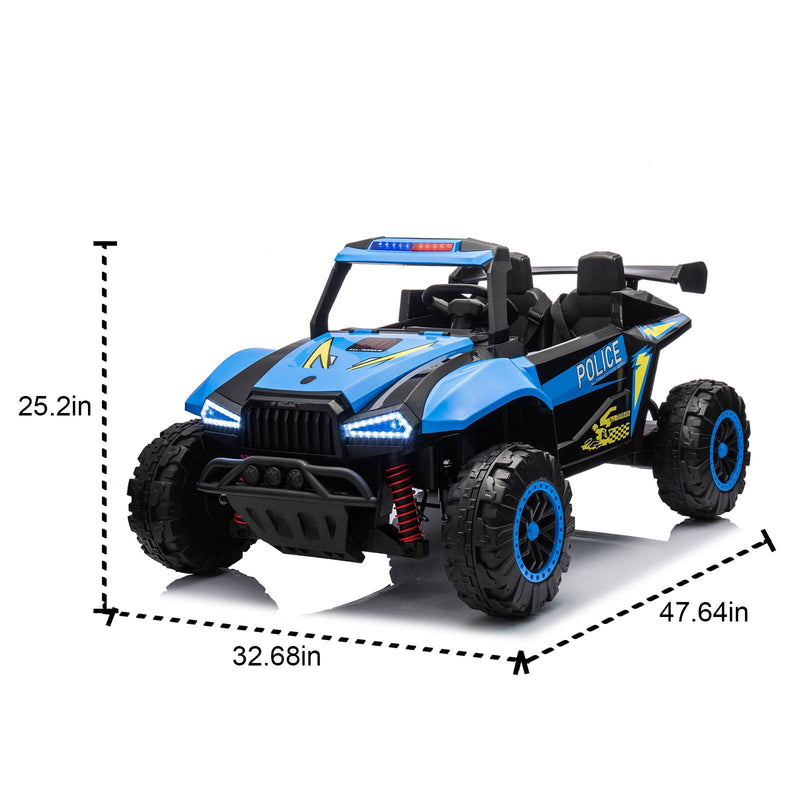 24V Kids Electric Ride-On Car with Double Doors, Remote Control, USB, LED Lights, and Megaphone Magic Cars 2