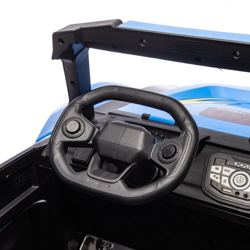 24V Kids Electric Ride-On Car with Double Doors, Remote Control, USB, LED Lights, and Megaphone Magic Cars 8