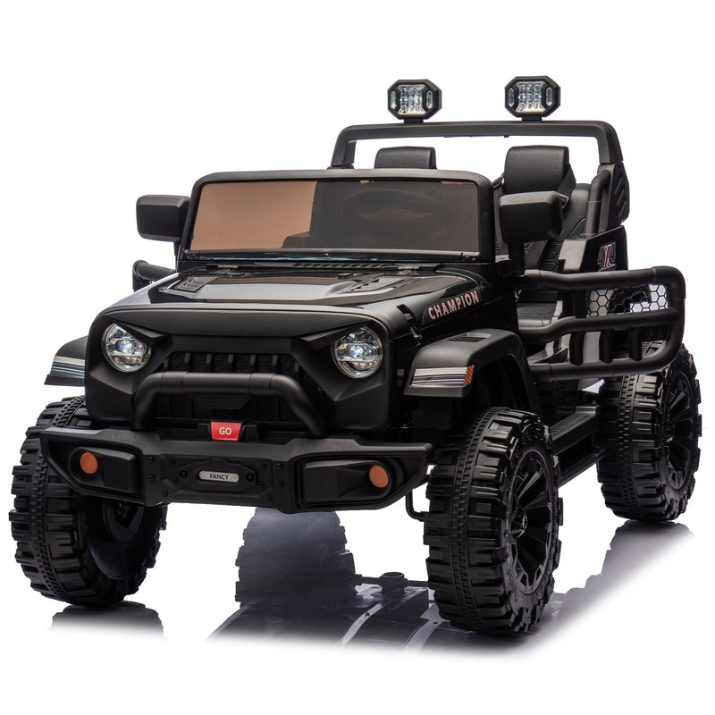 24V Kids Electric Ride-On Car with Remote Control, Searchlight, MP3 Player, Adjustable Speed 1.86-4.35 MPH Magic Cars 2