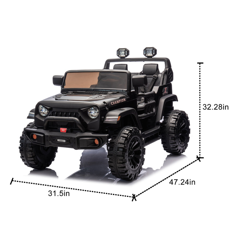 24V Kids Electric Ride-On Car with Remote Control, Searchlight, MP3 Player, Adjustable Speed 1.86-4.35 MPH Magic Cars 6