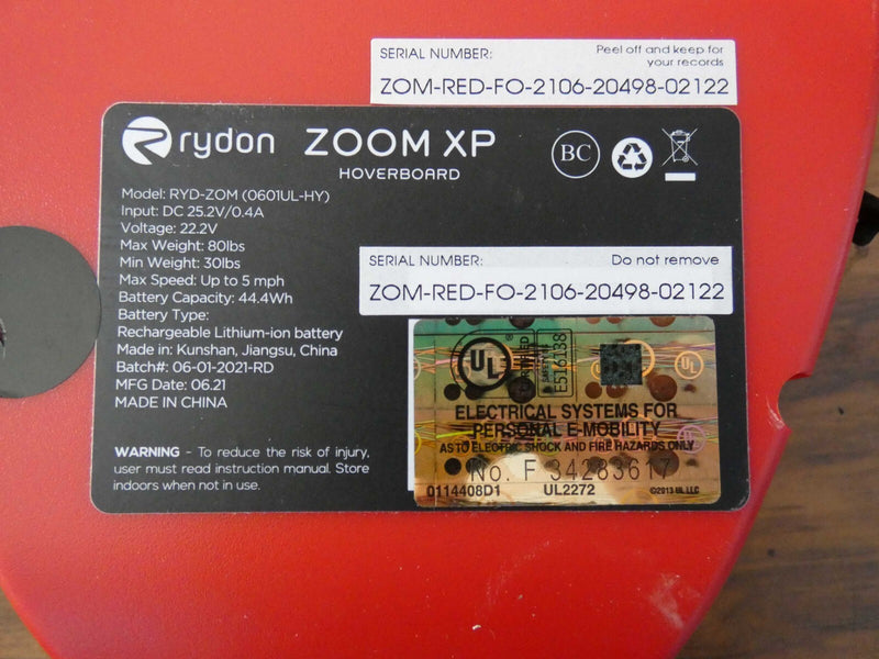Replacement Switch and Charging Port for Rydon Zoom XP Device Magic Cars 4