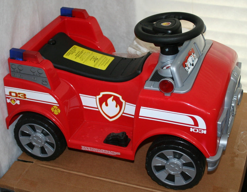 6 Fire On Rode PAW Patrol 6 Volt Marshall Quad Ride-On Firetruck 8805-53 No Box Tested ...