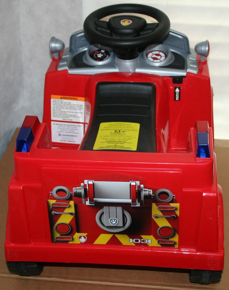 Paw Patrol Marshall 6V Quad Ride-On Fire Truck Magic Cars 3