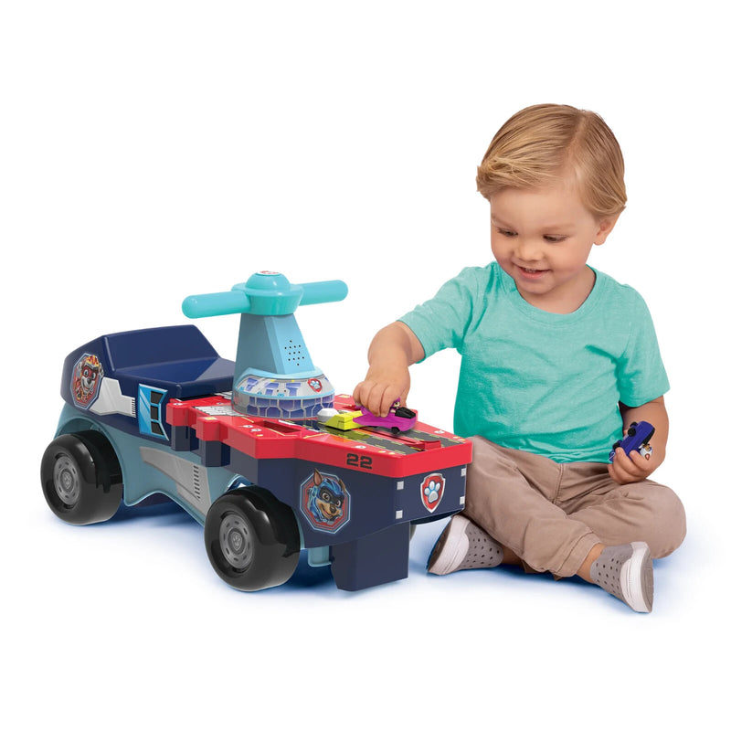 Patrol Aircraft Carrier Ride-On with Jets and Push-Pedal Function Magic Cars 3