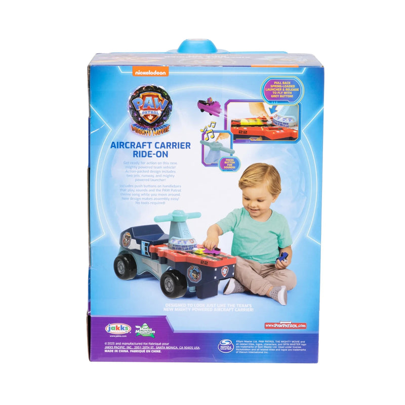 Patrol Aircraft Carrier Ride-On with Jets and Push-Pedal Function Magic Cars 9