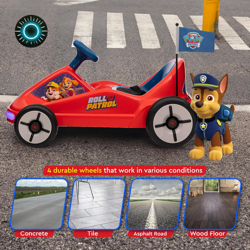 Paw Patrol Chase 6V Electric Ride-On Go-Kart for Kids with Lights and Sounds Magic Cars 1