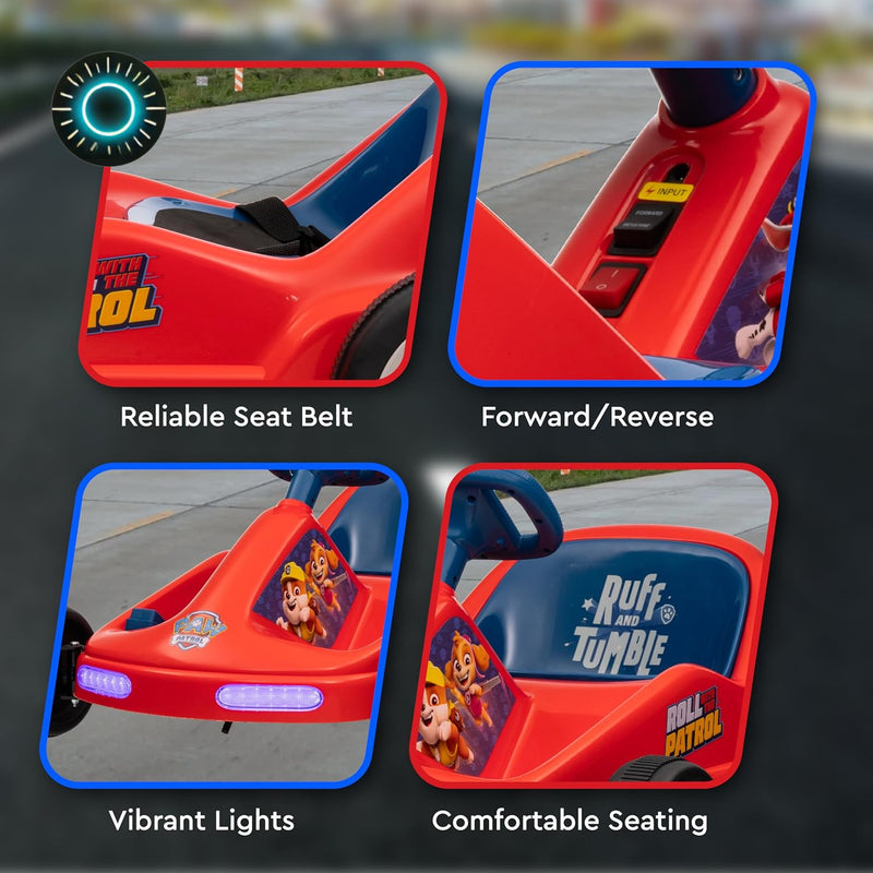 Paw Patrol Chase 6V Electric Ride-On Go-Kart for Kids with Lights and Sounds Magic Cars 3