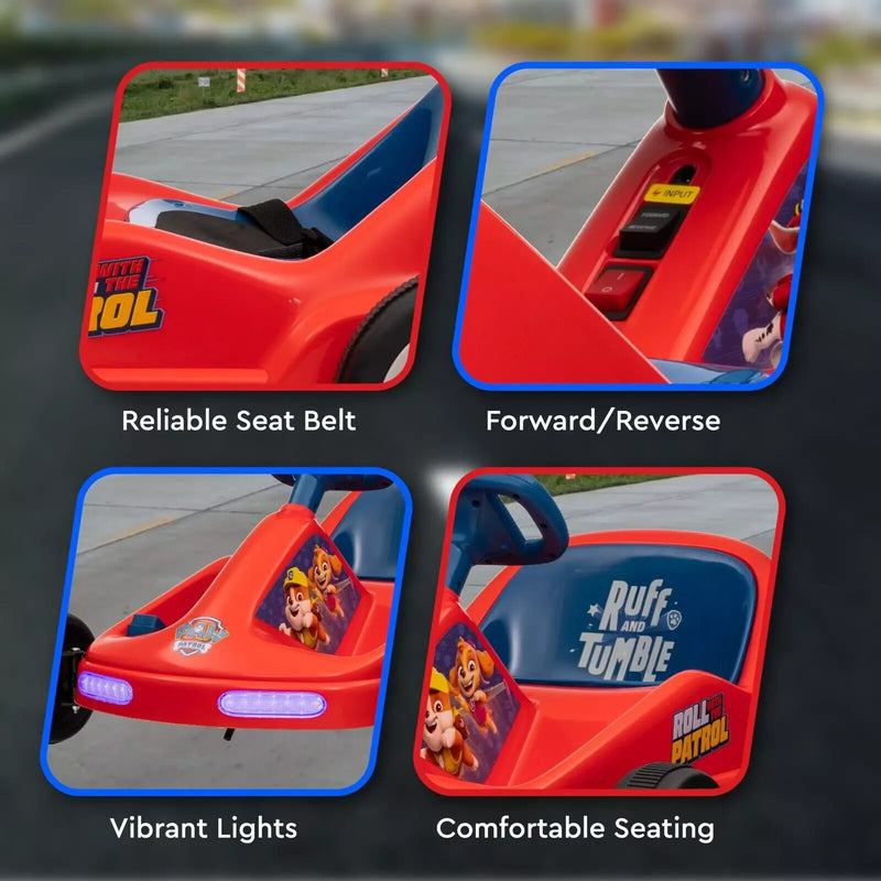 Paw Patrol Chase 6V Electric Ride-On Go-Kart for Kids with Lights and Sounds Magic Cars 3