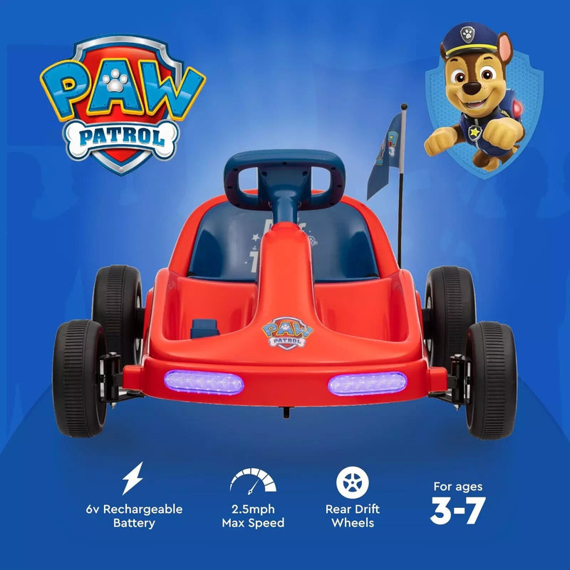 Paw Patrol Chase 6V Electric Ride-On Go-Kart for Kids with Lights and Sounds Magic Cars 6