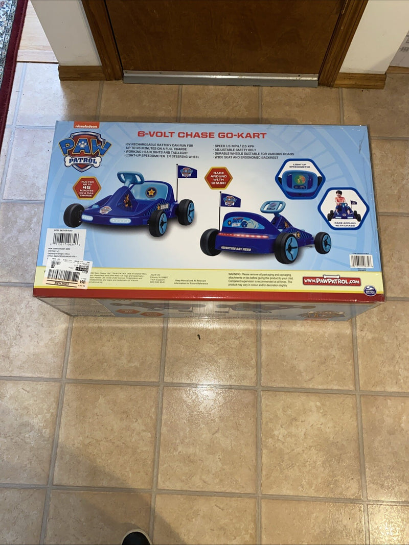 Chase 6V Electric Ride-On Go-Kart for Kids with Lights and Sound Magic Cars 2