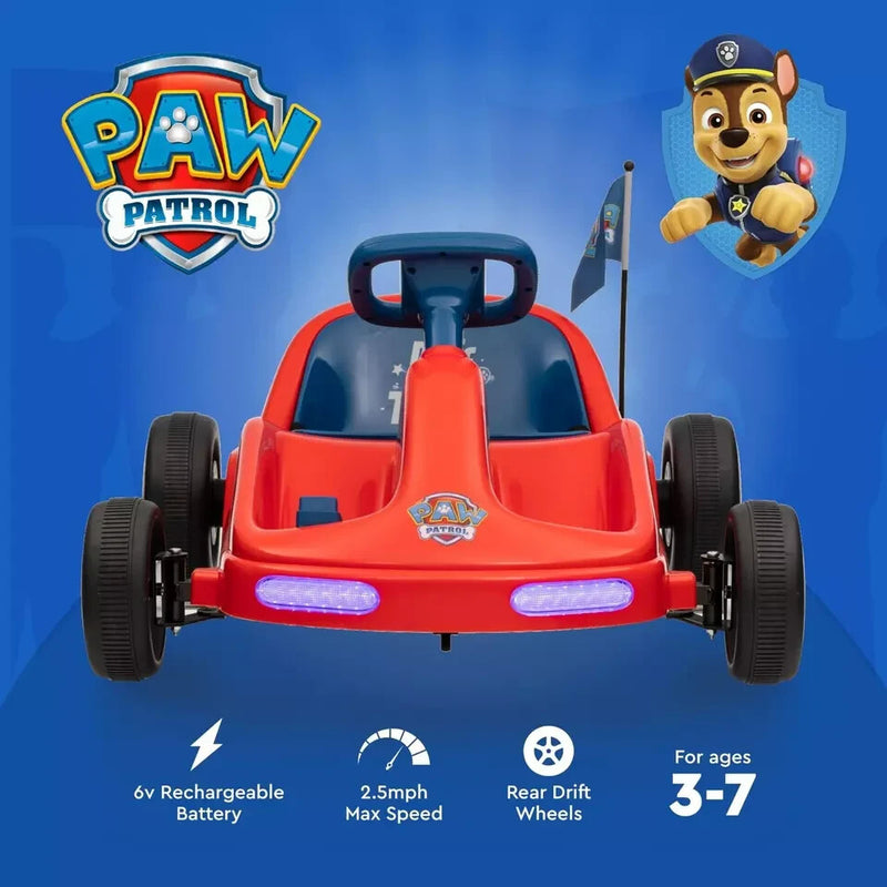 Paw Patrol Chase 6V Electric Ride-On Go-Kart for Kids with Lights Magic Cars 6