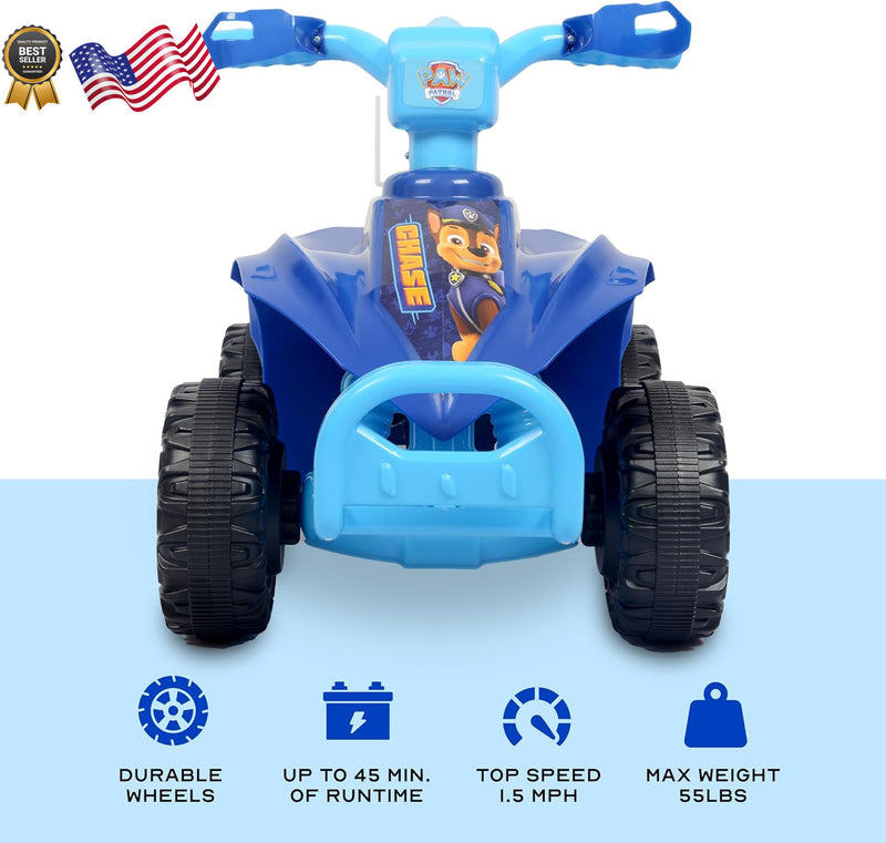 6V Rechargeable Kids Quad Ride-On Toy Featuring Chase Character – Safe and Powerful Magic Cars 1
