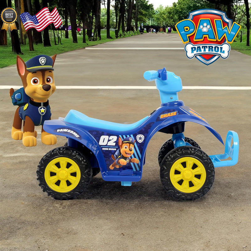 6V Rechargeable Kids Quad Ride-On Toy Featuring Chase Character – Safe and Powerful Magic Cars 4