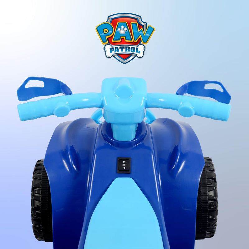 Paw Patrol Chase 6V Quad Ride-On Toy for Kids with Rechargeable Battery and Safety Features Magic Cars 2