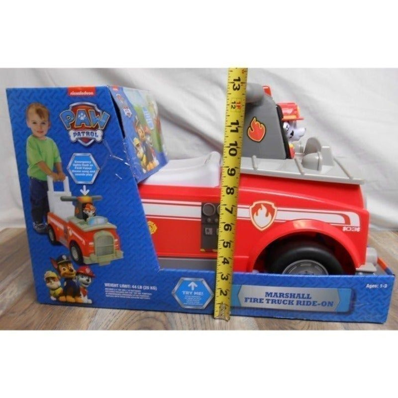 Marshall Fire Truck Ride-On Toy for Toddlers Ages 1-3 with 44 lbs Weight Limit Magic Cars 2