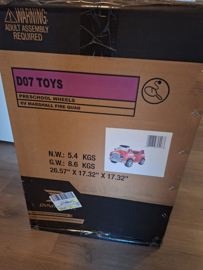 Kids 6V Ride-On Quad Car Toy with Paw Patrol Design Magic Cars 12
