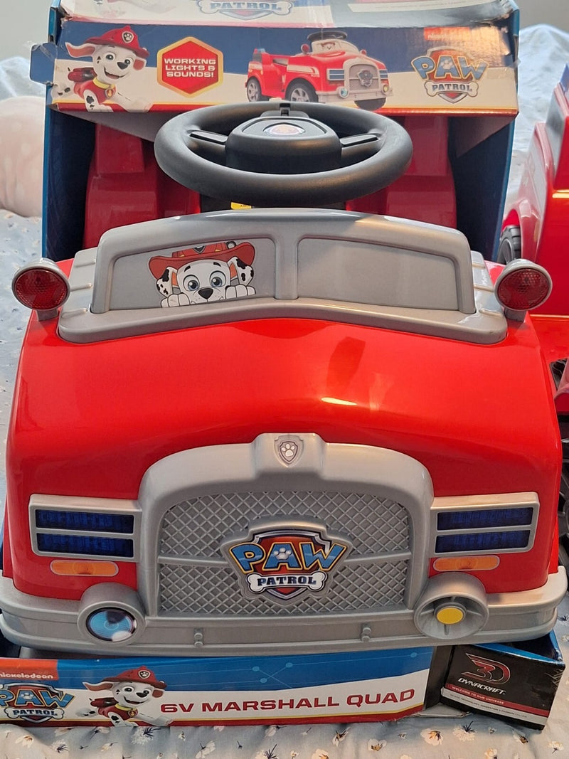 Kids 6V Ride-On Quad Car Toy with Paw Patrol Design Magic Cars 3