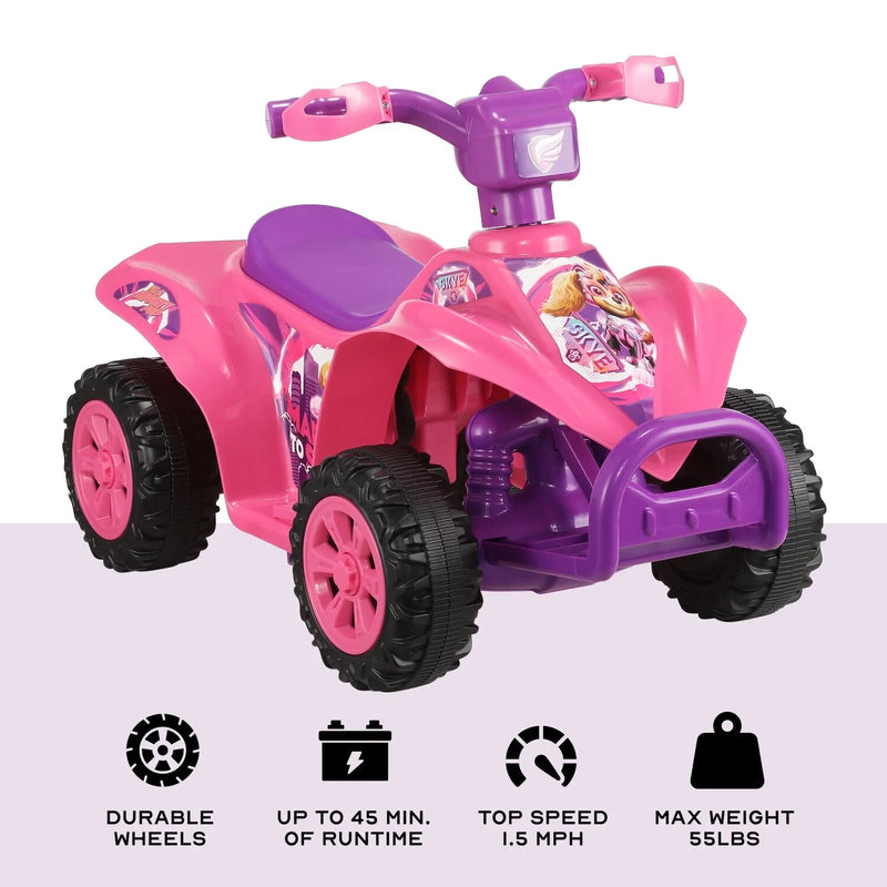 Battery-Powered 6V Electric Quad with Skye Graphics for Ages 2+ Magic Cars 0
