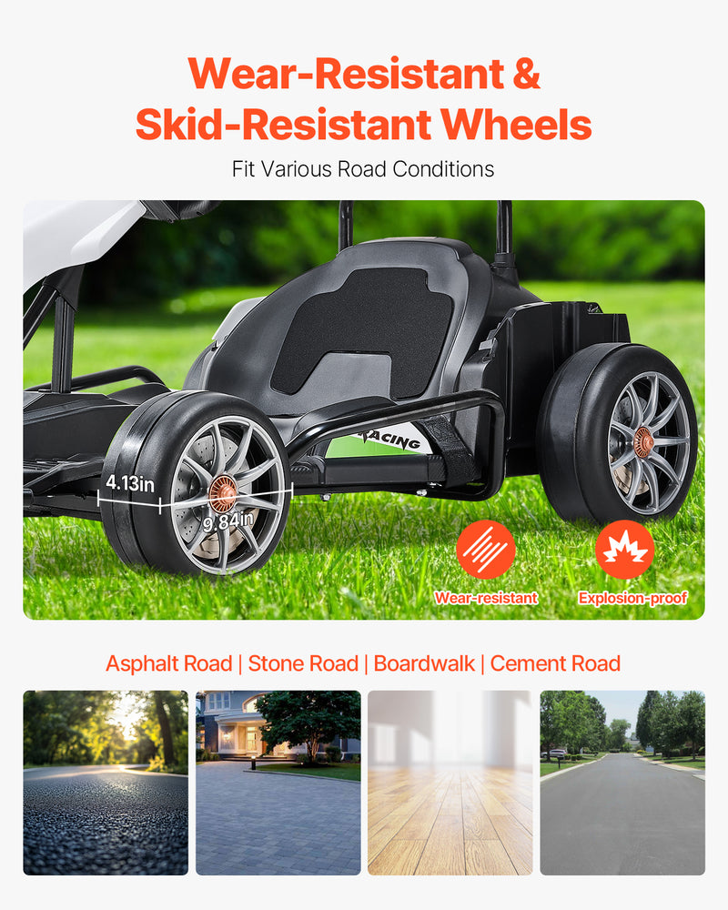Dual-Mode Pedal and Electric Go-Kart for Kids Ages 2-12 High-Speed Outdoor Ride-On Toy Magic Cars 19