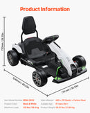 Dual-Mode Pedal and Electric Go-Kart for Kids Ages 2-12 High-Speed Outdoor Ride-On Toy Magic Cars 20