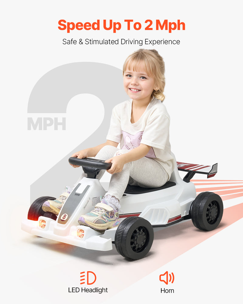 Dual-Mode Pedal and Electric Go-Kart for Kids Ages 2-12 High-Speed Outdoor Ride-On Toy Magic Cars 3