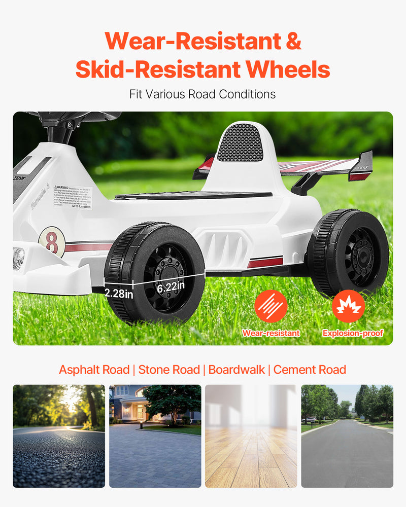 Dual-Mode Pedal and Electric Go-Kart for Kids Ages 2-12 High-Speed Outdoor Ride-On Toy Magic Cars 5