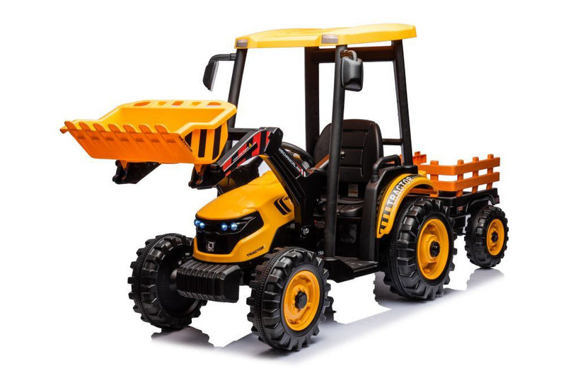 Pedal Tractor with Loader, Backhoe, and Trailer Kids' Ride-On Toy Car Magic Cars Variant 0