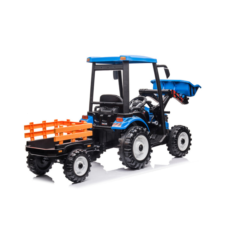 Kids' Pedal Tractor with Functional Loader and Backhoe Ride-On Toy Magic Cars 5
