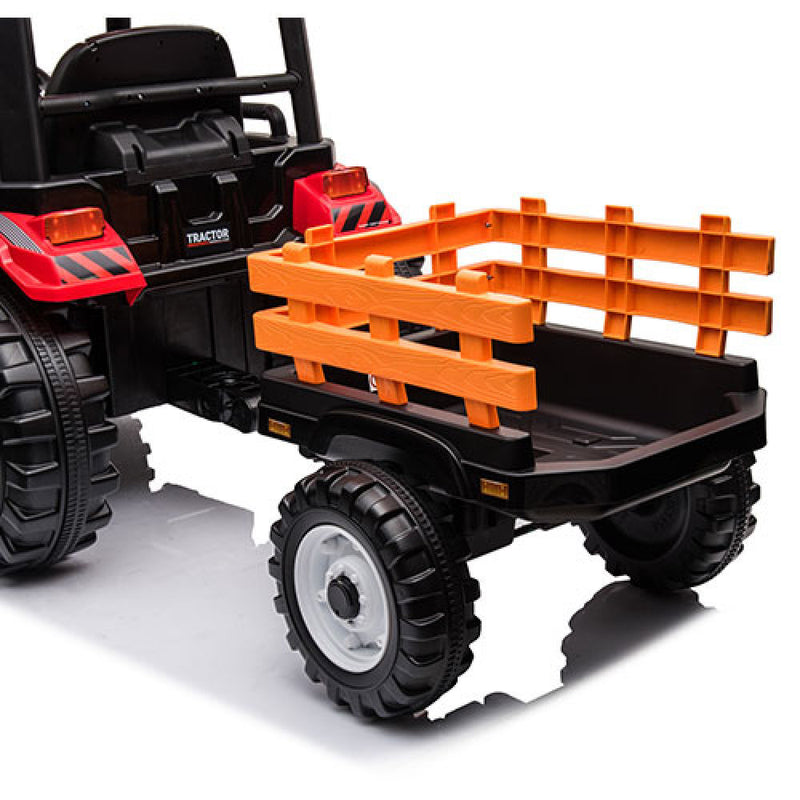 Kids' Pedal Tractor Ride-On Toy with Working Loader and Backhoe Digger Magic Cars 10