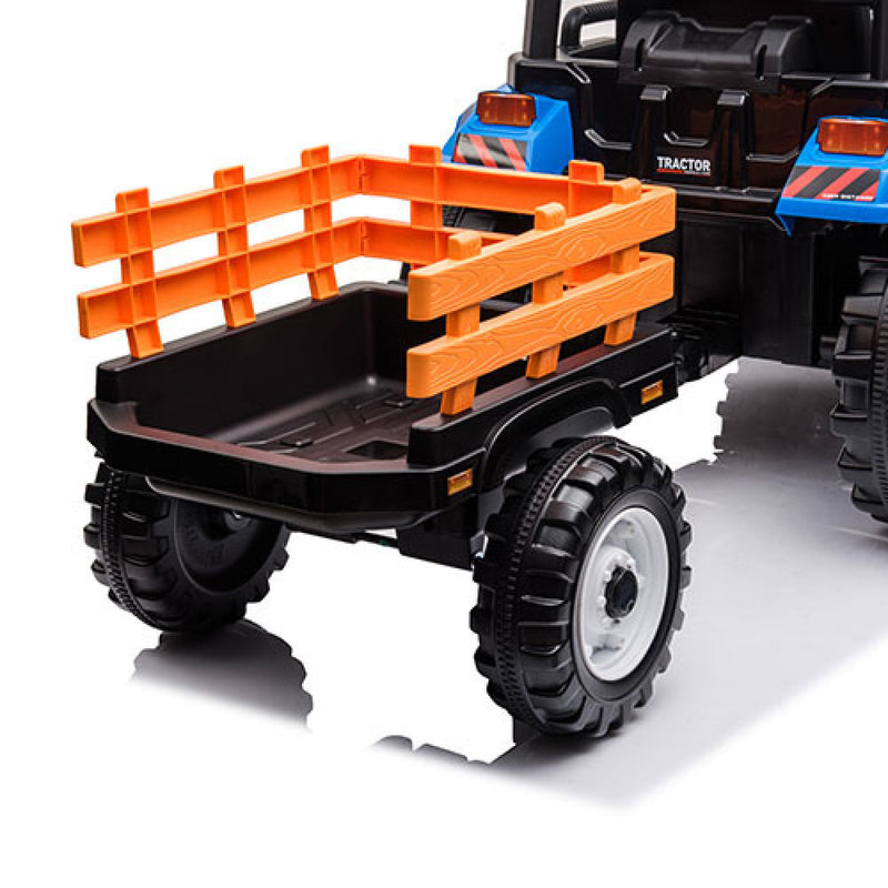 Kids' Pedal Tractor Ride-On Toy with Working Loader and Backhoe Digger Magic Cars 14