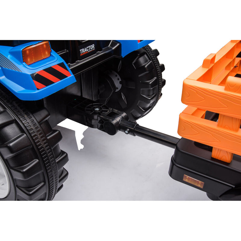 Kids' Pedal Tractor Ride-On Toy with Working Loader and Backhoe Digger Magic Cars 6