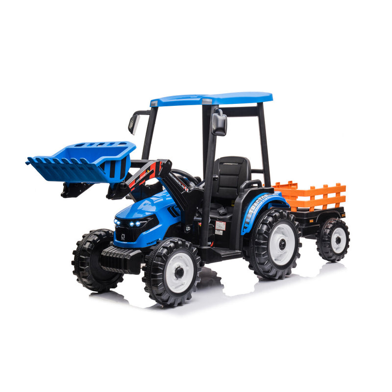 Kids' Pedal Tractor Ride-On Toy with Working Loader and Backhoe Digger Magic Cars Variant 0