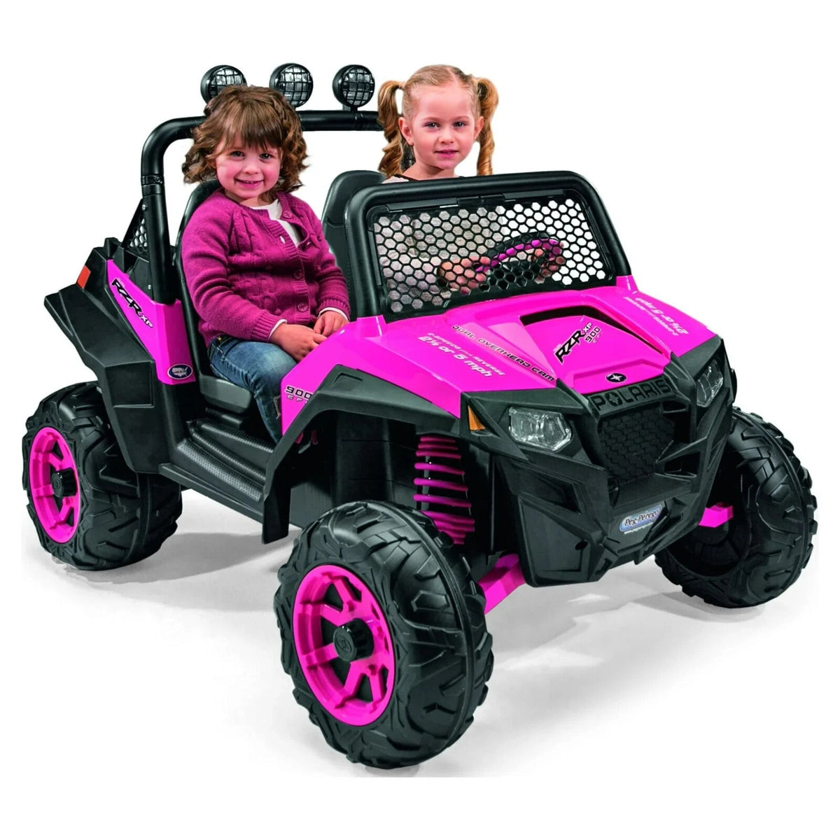 12V Polaris RZR 900 Pink Powered Ride-On Vehicle for Kids