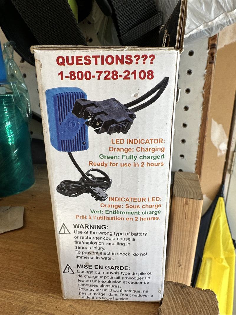 Peg Perego IKCB0082 12V Blue Quick Charger Battery Genuine OEM Magic Cars 3