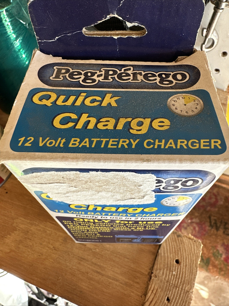 Peg Perego IKCB0082 12V Blue Quick Charger Battery Genuine OEM Magic Cars 4