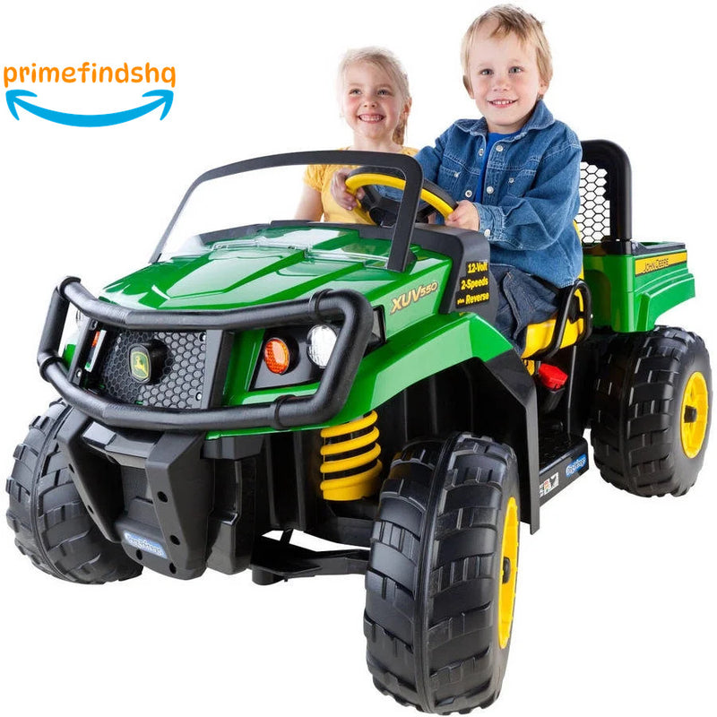 12V Battery-Powered John Deere Gator XUV Ride-On Vehicle for Kids Magic Cars 11