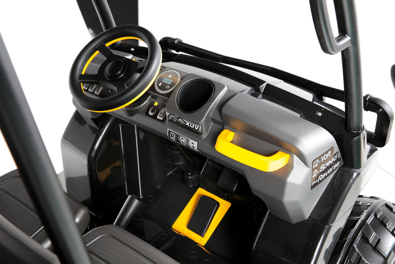 12-Volt Battery-Powered John Deere Gator XUV Ride-On in Midnight Black Magic Cars 6