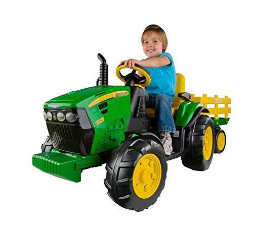 Ride-On John Deere Ground Force Tractor with Trailer by Peg Perego Magic Cars 1