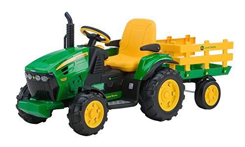 Ride-On John Deere Ground Force Tractor with Trailer by Peg Perego Magic Cars 4