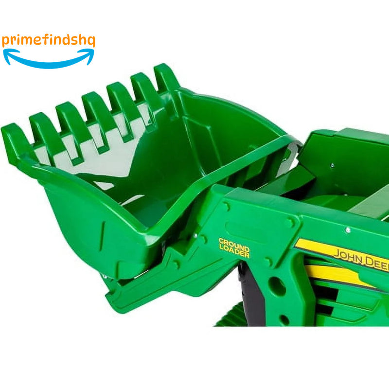 12-Volt Battery-Powered John Deere Ground Loader Ride-On Tractor Toy Magic Cars 8