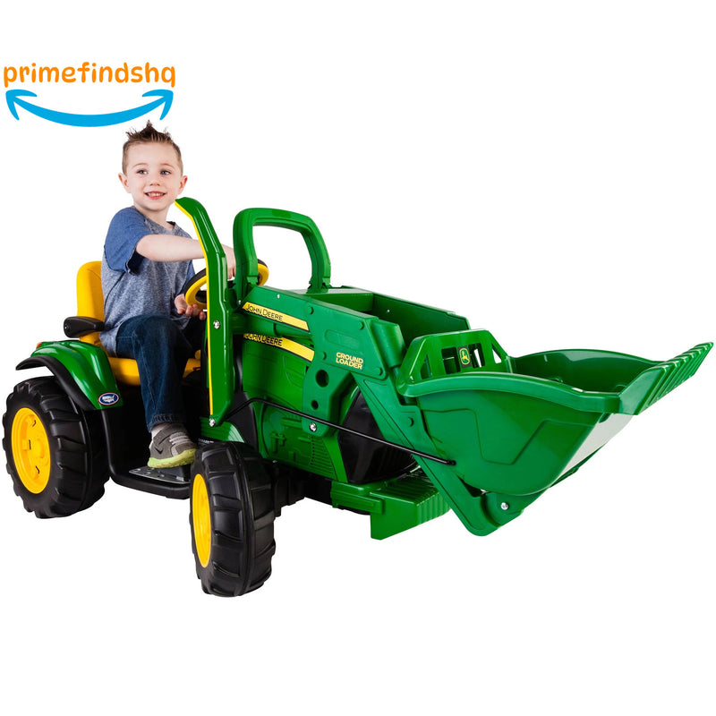 12-Volt Battery-Powered John Deere Ground Loader Ride-On Tractor Toy Magic Cars Variant 0