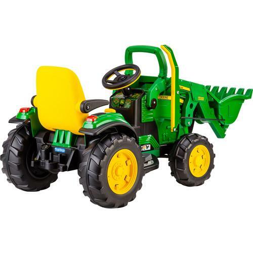 12-Volt Battery-Powered Ride-On John Deere Ground Loader Tractor Magic Cars 1