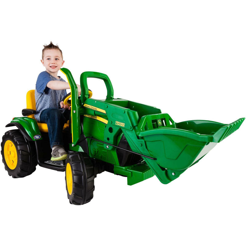 12-Volt Battery-Powered Ride-On John Deere Ground Loader Tractor Magic Cars 2