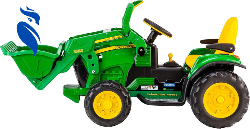 12-Volt Battery-Powered Ride-On John Deere Ground Loader Tractor Magic Cars 2