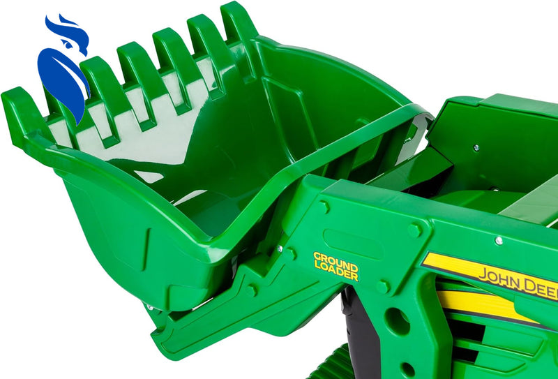 12-Volt Battery-Powered Ride-On John Deere Ground Loader Tractor Magic Cars 3
